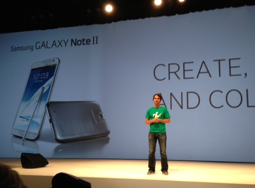Todd Samson at Samsung Galaxy Note II launch event