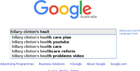 clinton health google