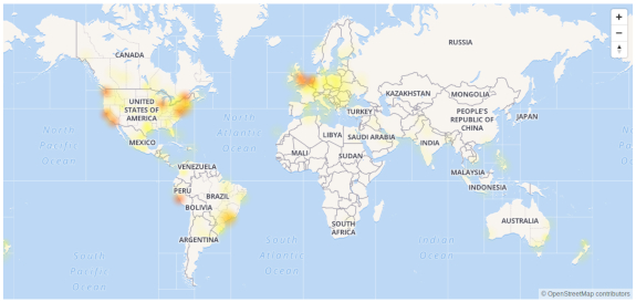 facebook outage map