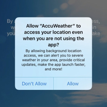 AccuWeather iOS app sends info to data monetisation firm: claim
