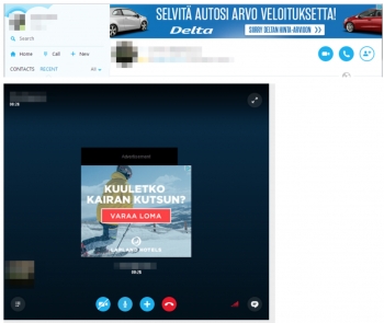 F-Secure&#039;s image of Skype malvertising