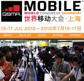 Mobile World Congress Shanghai 2015 starts today thru 17 July