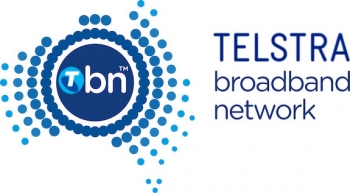 The proposed new Telstra Broadband Network logo - a mix of old and new